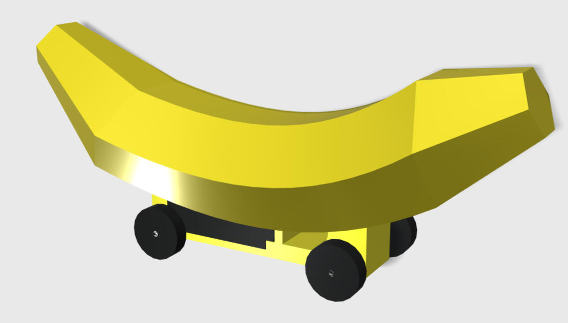 The Banana Car-a model taught in the 3D class